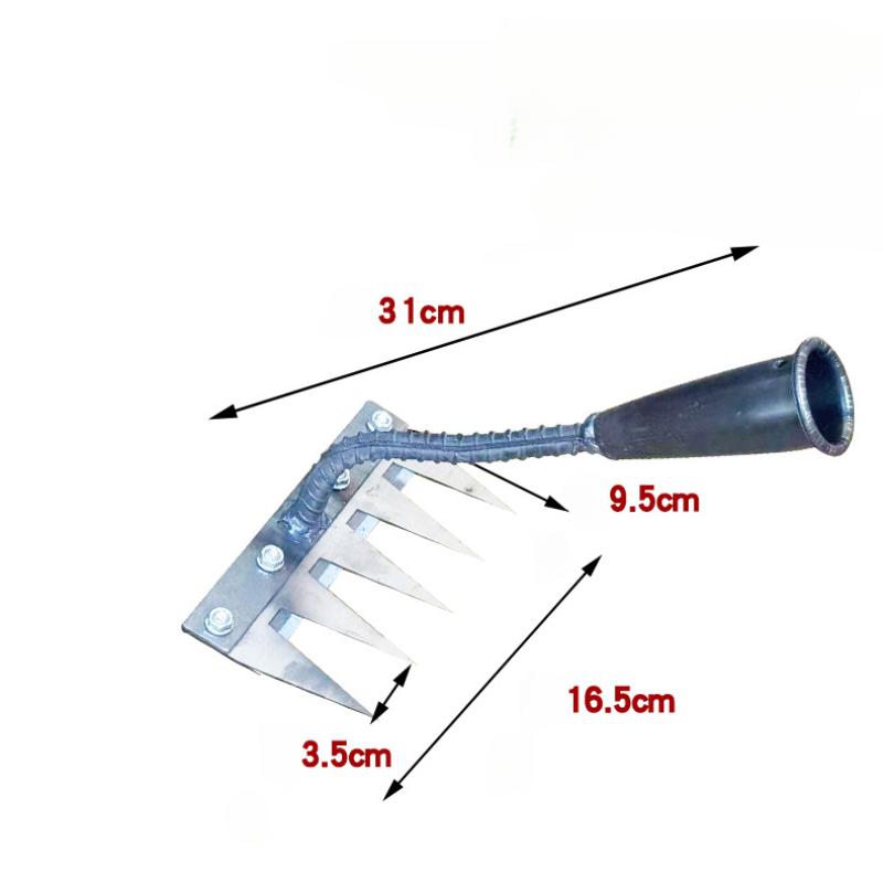 Gardening Tools And Uses - Rastrillo de acero para jardín, multiusos,