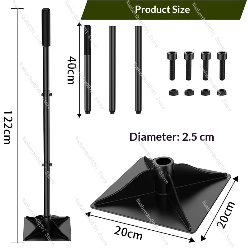 Gardening Tools And Uses - Compactador de Suelo Desmontable de Acero
