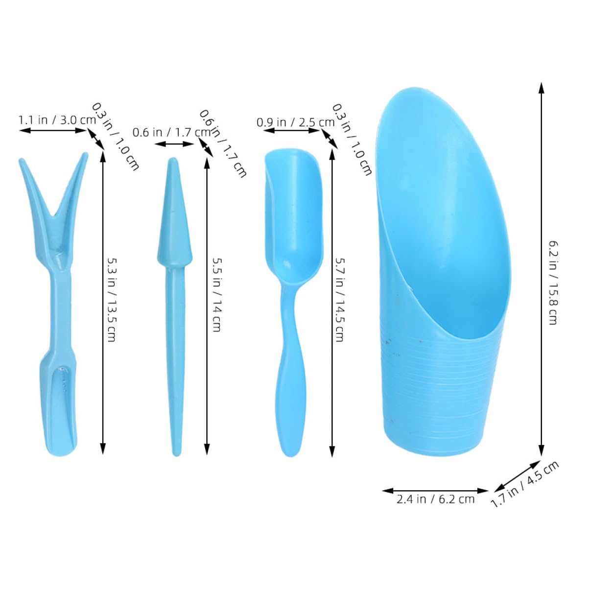 4 unids/set, pala de cubo dura - Gardening Tools Wholesale reseña y precio